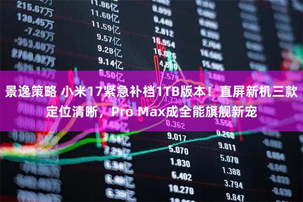 景逸策略 小米17紧急补档1TB版本！直屏新机三款定位清晰，Pro Max成全能旗舰新宠