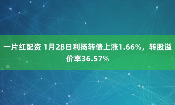 一片红配资 1月28日利扬转债上涨1.66%，转股溢价率36.57%